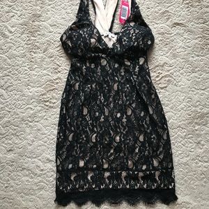 Just Fab Black lace dress